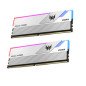 Memoria ram ddr5 64gb 2x32gb predator vesta2 - udimm - 6000mhz  cl 30 silver rgb