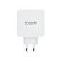 Cargador doble usb tipo c pd + usb tipo a qc3.0 tooq blanco usb tipo c pd - usb tipo a qc3.0 - 48w -  blanco