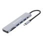Hub usb tipo c conceptronic donn19g 1 x hdmi - 3 x usb 3.2 - 1 x usb tipo c - lector sd - lector micro sd