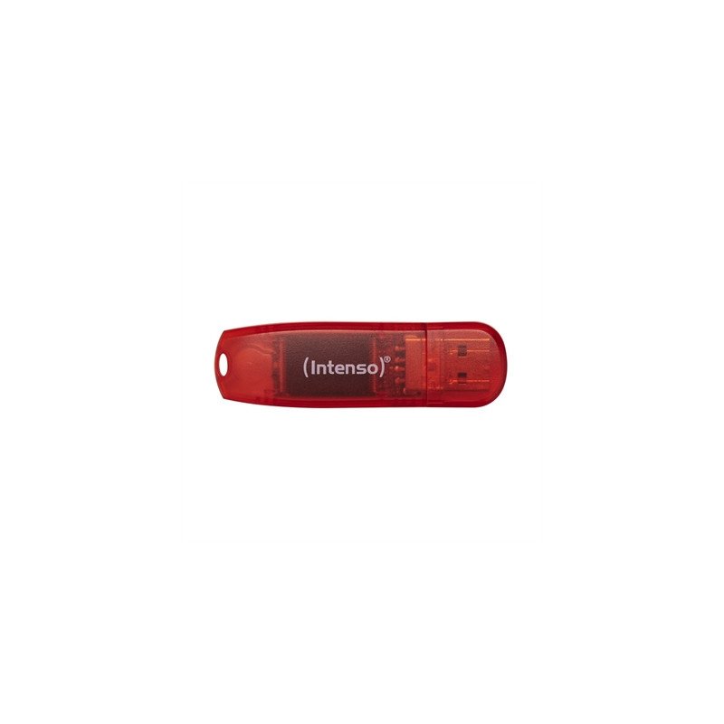 Memoria usb 2.0 intenso rainbow 128gb rojo