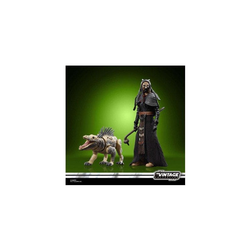 Figura hasbro star wars coleccion vintage -  tusken & massiff
