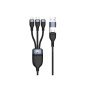 Cable usb 3in1 conceptronic 2m pd 3.0 100w 20v 5a 480mbps e - mark