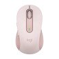 Mouse raton logitech m650 mediano optico wireless inalambrico rosa