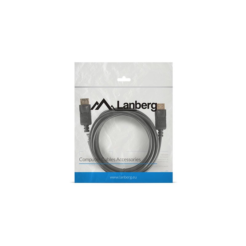 Cable displayport lanberg macho macho 4k 3m negro
