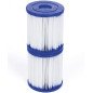 Bestway 58093 -  filtro de agua tipo i para depuradora de cartucho 1.249 litros - hora blanco 8 x 8 x 18 cm