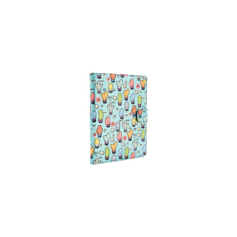 Funda universal rotatory 360 silver ht para tablet 9 - 10.1 pulgadas cactoos green metal