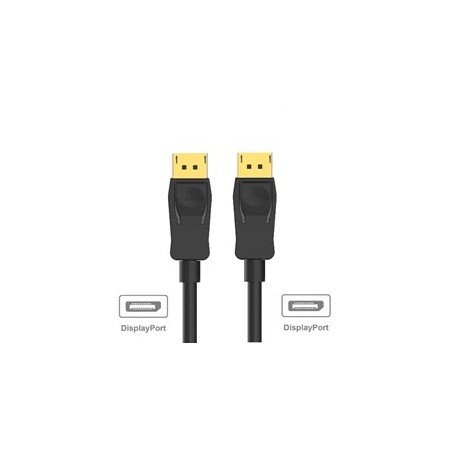 Cable ewent displayport 1.2 - 4k - 60hz - a - a awg28 - 3m