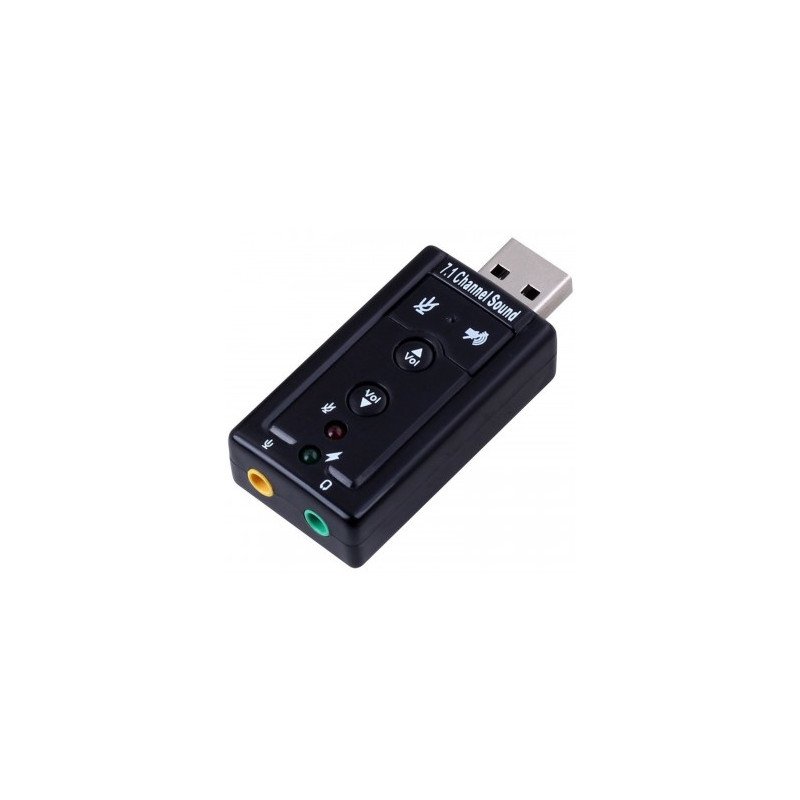 Adaptador de audio ewent ew3762 7.1 -  usb 2.0