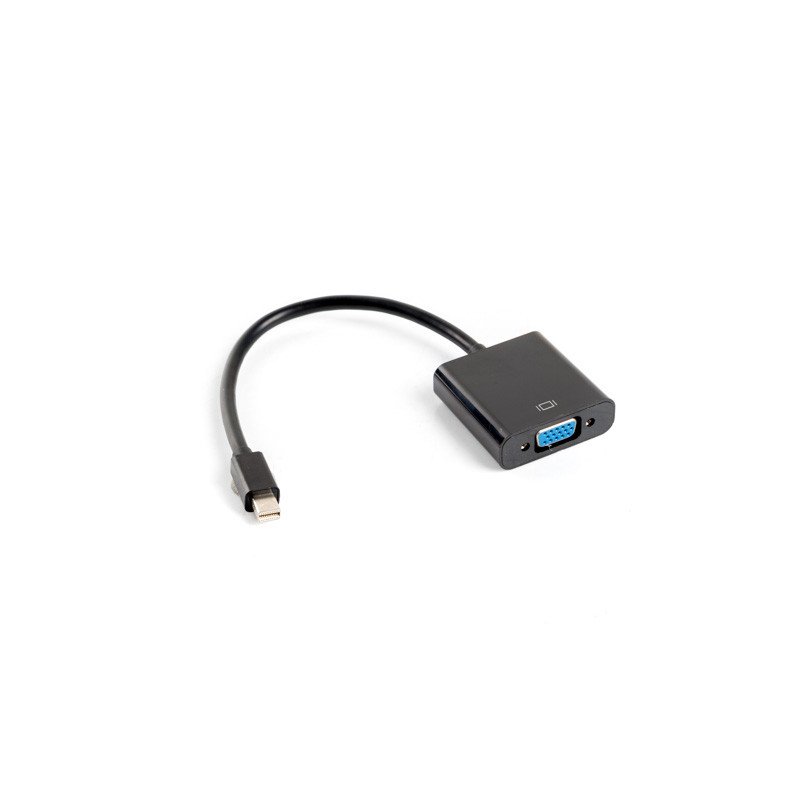 Adaptador lanberg minidisplayport macho -  vga hembra 20cm negro