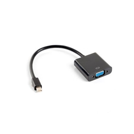 Adaptador lanberg minidisplayport macho -  vga hembra 20cm negro