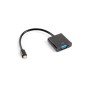 Adaptador lanberg minidisplayport macho -  vga hembra 20cm negro
