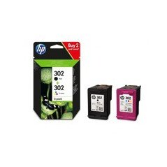 HP Confezione da 2 cartucce d'inchiostro nero/tricromia originali 302