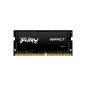 Memoria ram ddr4 32gb kingston - 3200mhz - pc4 - 25600 - fury impact - sodimm - negro - 1.2v