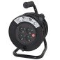 Regleta alargadera enrollacables 4 tomas -  15m -  16a -  250v -  3x1.5mm -  color azul