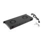 Panel ventilacion lanberg lcd 2 ventiladores termostato 230v 1u rack 19 negro