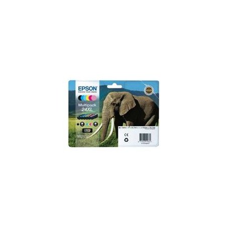 Multipack tinta epson t243840 6 colores 24xl expresion photo xp - 950 -  elefante