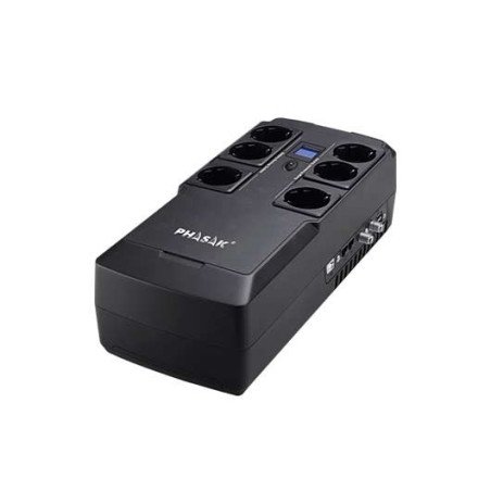 Sai ups phasak 800va interact kyptos ph 9478 s 3xschuko 3xsurge protect rj45 usb