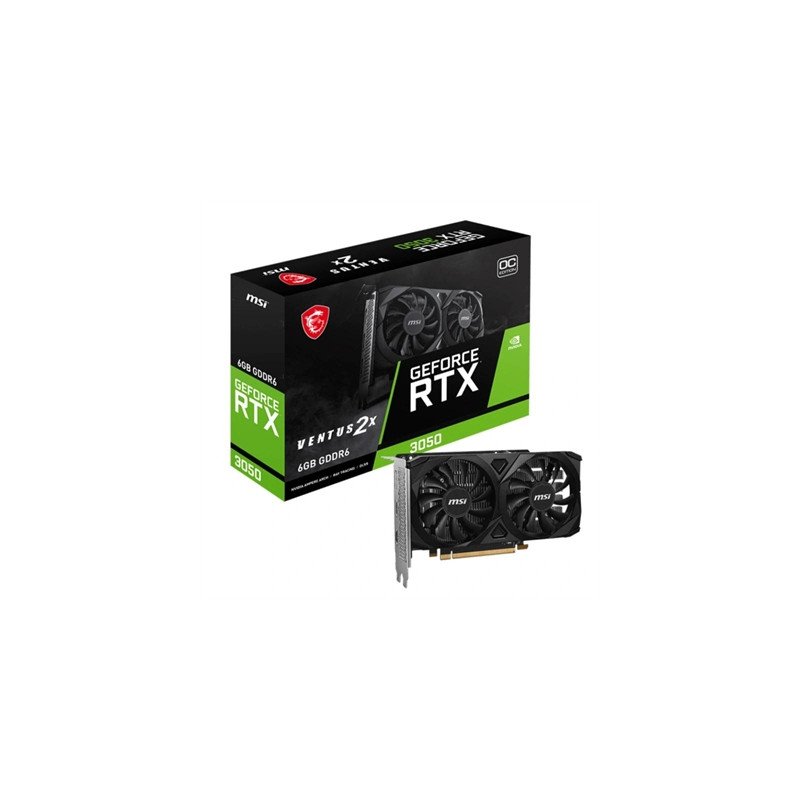 Tarjeta grafica msi nvidia geforce rtx 3050 ventus 2x oc 6gb gddr6