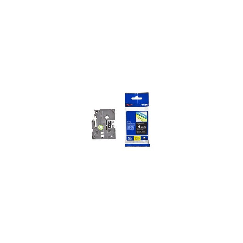 Cinta laminada brother tze325 9mm x 8m negro - blanco
