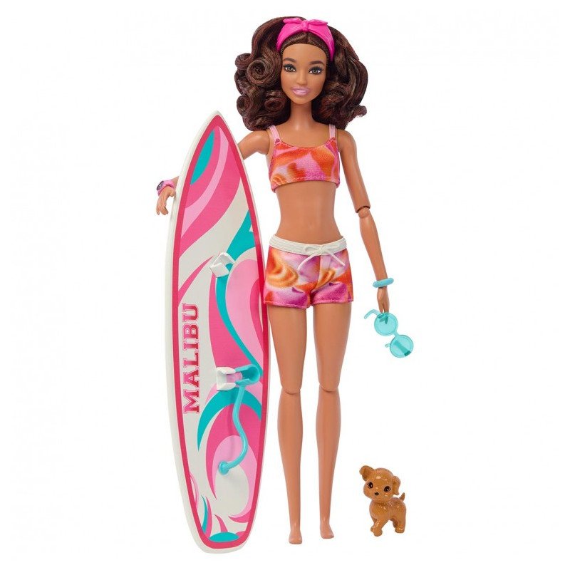 Mueca barbie the movie mattel surf