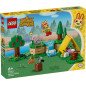 Lego animal crossing actividads al aire libre con coni