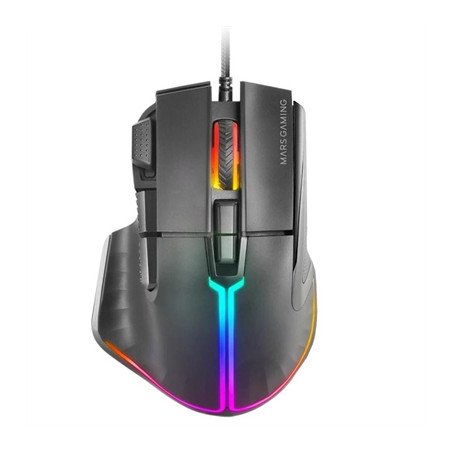 Mouse raton mars gaming mmxt rgb 12800 dpi ergonomico