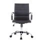 Silla de oficina equip 651002 negra ergonomica respaldo medio