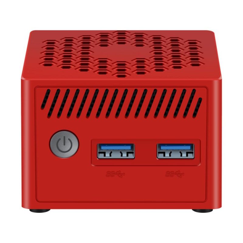 Leotec LEMPC06R barebone per PC/stazione di lavoro Cubo Rosso N100 Leotec LEMPC06R barebone per PC/stazione di lavoro Cubo Rosso N100