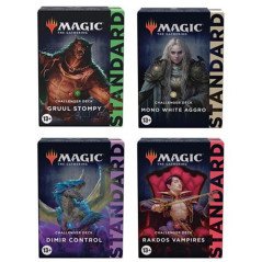 Juego de cartas caja de sobres wizard of the coast magic the gathering expositor de challenger deck 2022 8 expositores ingls