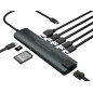 Adaptador conceptronic usb tipo c 9 en 1 hdmi -  usb - c -  pd -  usb 3.0 -  sd -  micro sd -  rj45
