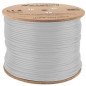 Bobina cat.6a lanberg ftp 305m  rj45 solid cobre lszh cpr fluke teste awg24 gris