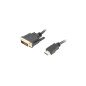 Cable hdmi lanberg macho -  dvi - d 24+1 macho 4k dual link 3m negro