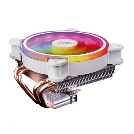 Ventilador disipador cpu mars gaming mcpu220 120mm argb blanco