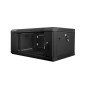 Armario rack lanberg 4u 600x450x279 auto ensamblado 19 pulgadas hasta 60 kg negro