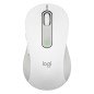 Mouse raton logitech m650 grande optico wireless inalambrico blanco crudo