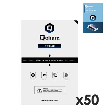 Lamine di protezione frontali qcharx idrogel prime qx1 50 unità