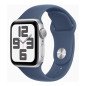 Reloj smartwatch apple watch se gps 40mm silver case denim sport band m - l