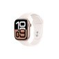 Smartwatch apple watch series 10 gps 42mm rose gold case light blush sport band s - m