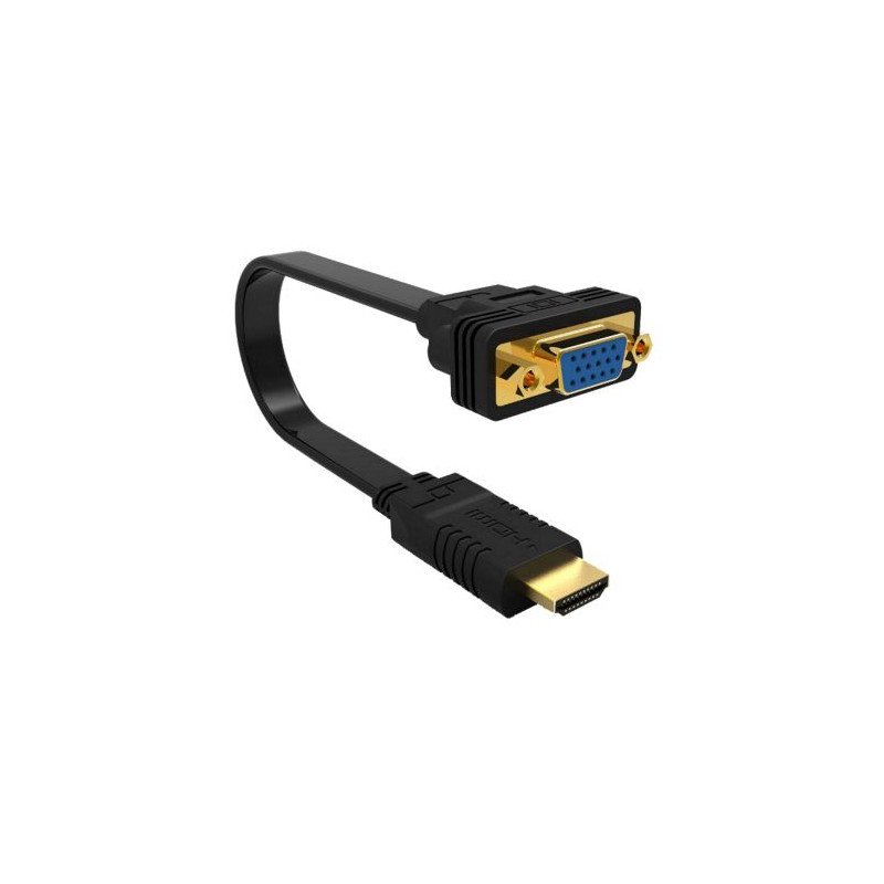 Cable adaptador ewent hdmi a vga 20cm - macho -  hembra