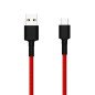 Cable usb xiaomi sjv4110gl -  usb macho -  usb tipo c macho -  1m -  rojo - negro