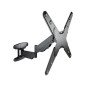 Soporte tv - monitor tooq 23 pulgadas - 55 pulgadas giratorio - inclinable negro vesa max 400x400 -  inclinable 5 - 15 -  girabl