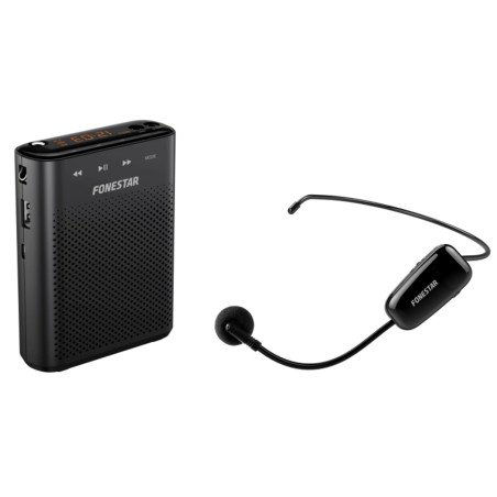 Amplificador portatil fonestar alta - voz - 30 - microfono inalambrico uhf - 30 w - usb - micro sd - mp3 - grabador -  reproduct