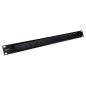 Guia de cable con cepillo phasak para rack 19 pulgadas