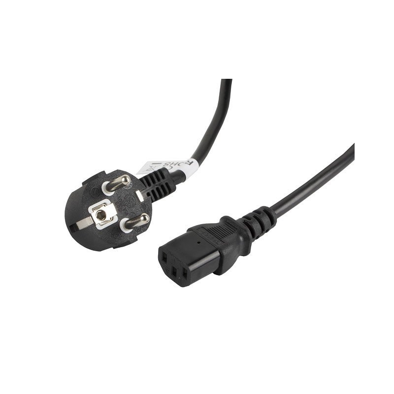 Cable de alimentacion lanberg schuko cee 7 - 7 a iec320 c13 3m