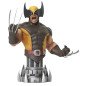 Figura busto diamond collection marvel comic wolverine brown mini busto
