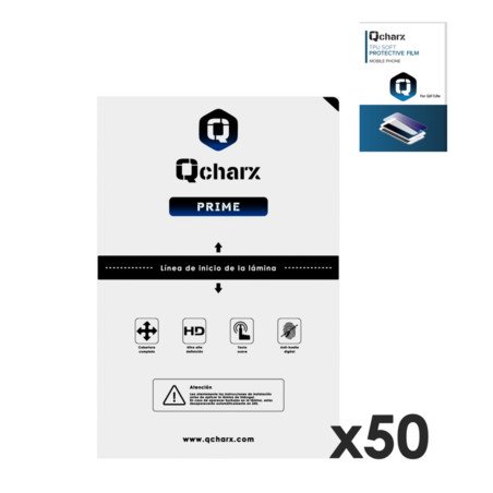 Lamine di protezione frontali qcharx hidrogelprime per qx1 lite 50 unità