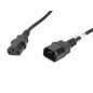 Cable alargador lanberg alimentacion cpu iec320 c13 h -  iec320 c14 m vde 5m