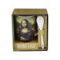 Taza de cermica con cuchara enesco mona lisa