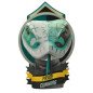 Figura plastoy di Harry Potter stemma Slytherin in resina 21 cm