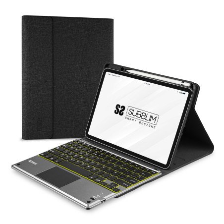 Funda + teclado subblim keytab pro para apple ipad 10.9 pulgadas 10 gen negro